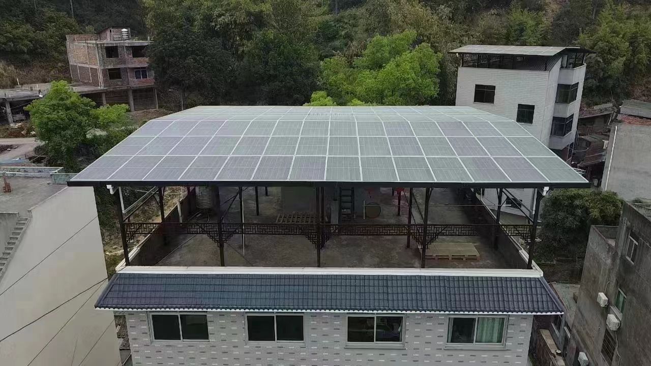 金华15kw+10kwh自建别墅家庭光伏储能系统